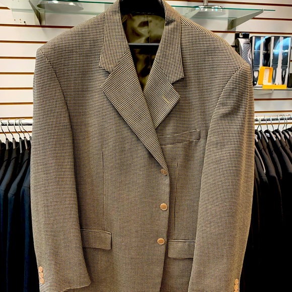 Men’s Vintage Houndstooth Blazer - Picture 1 of 4
